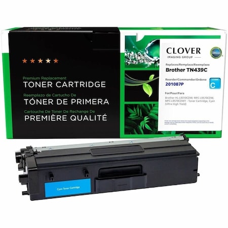 Clover Imaging Group Remanufactured Ultra High Yield Cyan Toner Cartridge, Brother TN439C 201087P