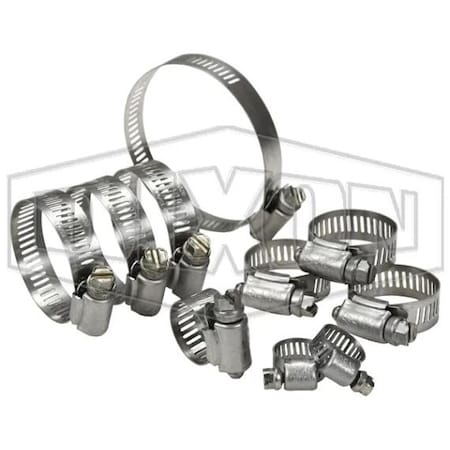 Dixon 10- pc SS ASSORTED CLAMPS 1-#6 & #36, 3-#12 MGC-10PC