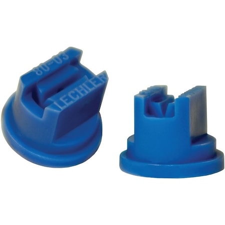 Green Leaf ST8003 Spray Nozzle, Standard Flat, Polyoxymethylene, Blue, For: Y8253048 Series 8 mm Cap ST 80-03 6PK