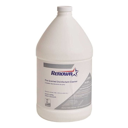 Renown Disinfectant Cleaner, Pine, 1 Gal, 4PK REN057