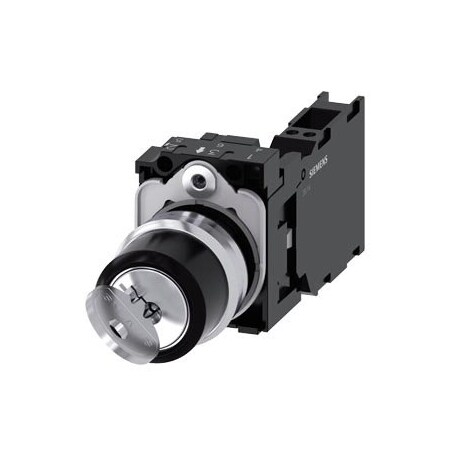 Siemens RONIS key-operated switch 22 mm 3SU1150-4BF11-3FA0-ZY12