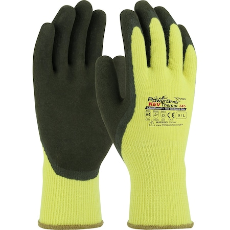 Towa Seamless Knit DuPont Kevlar / Acrylic Glove w/Latex Coated MicroFinish Grip on Palm&Fingers, 12PK 09-K1350/S