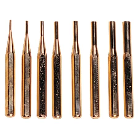 Pro-Series 8 Piece Brass Punch Set - Made in the USA 8600-4108