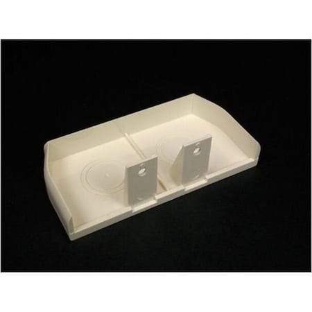 Legrand End Cap, CableSmart 40N2 Series, 1 Channel, 4 in W, 2 in H, 0.6875 in L, White 40N2F20WH