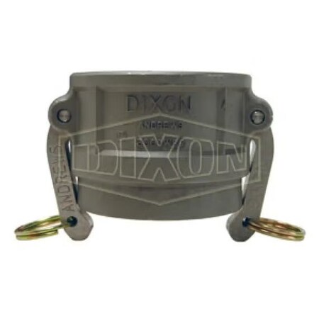 Dixon Cam and Groove Coupler, 6 in Nominal, Socket Weld x SCH 40 Pipe End Style, 316 SS, Domestic 600DWSPSS