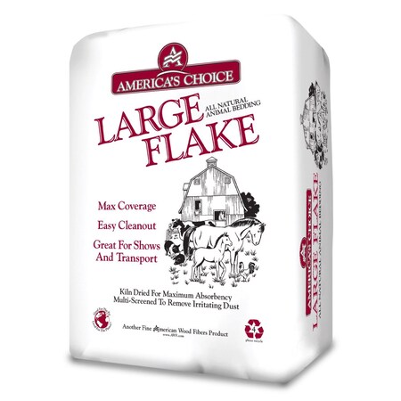 Americas Choice Large Flake 8 cu ft Wood Animal Bedding 67P2LGEAC