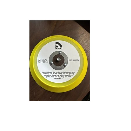 Us Chemical & Plastics Backing and Interface Pad, 6 in Dia, PSA Attachment 54224