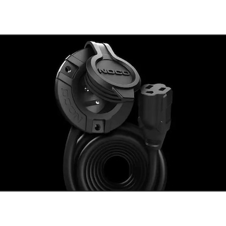 Noco AC Power Inlet Port, 15A 125V Flush-Mount, 12-Ft Extension Cord, GCP1EX 806310