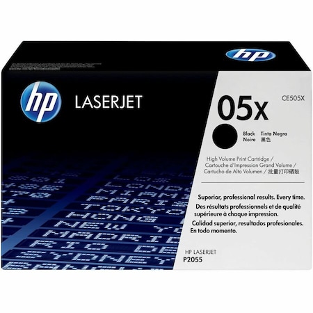Hp High Yield Toner Cartridge, Black CE505X