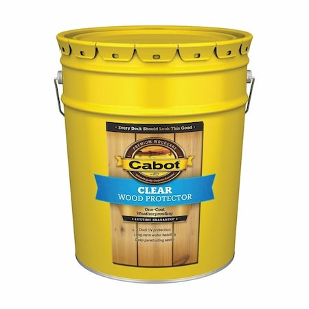 Cabot 140.0002101.008 Wood Protector, Clear, Liquid, 5 gal 2101