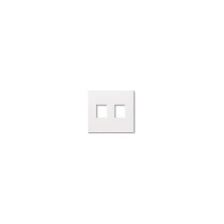 Lutron Nova T 3-Gang Triple Opening Wallplate, White NT-OOO-FB-WH