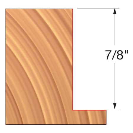 Freud 3-9/16in. x 7/8in. x 1-1/4in. Straight Edge Cutter UP145-IC