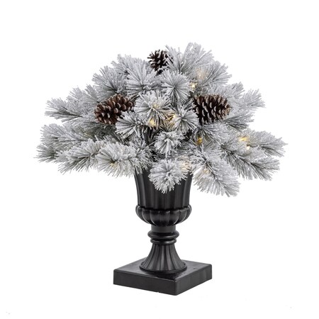 Celebrations 2 ft. Full LED 35 ct Snowy Color Changing Porch Bush 09-04001A