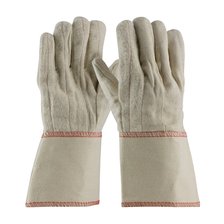 Pip Standard Weight Cotton/Poly Hot Mill Glove with Gauntlet Cuff , 24 oz., 12PK 10979