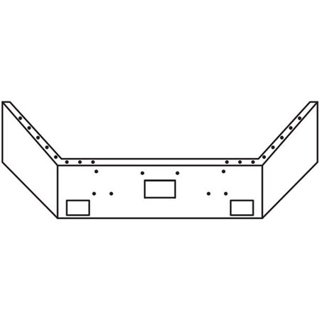 Replacement For Peterbilt 378 Sba Year 1992 12 In Open End Bumper Wtow Fog Holes