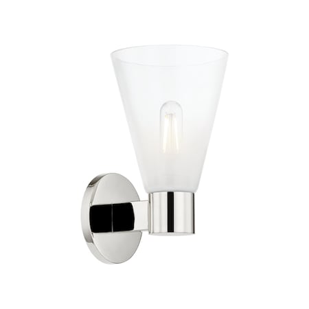 Mitzi Alma 1 Light Wall Sconce 14.75 In. Polished Nickel H838101-PN