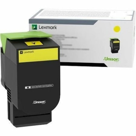 Lexmark High Yield Yellow Return Program Toner Cartridge, TAA 70C0HYG