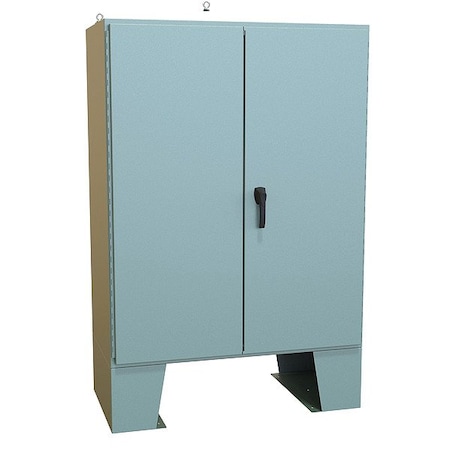 Hammond Handle Electrical Enclosure, 60 in H, 25 in D, 48 in W, 12, Steel 1422B24F