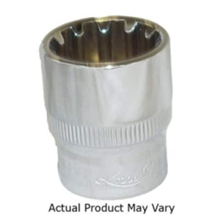 K-Tool International K Tool International 0.37 in. Drive Chrome Spline Socket, 16 mm KTI-20716