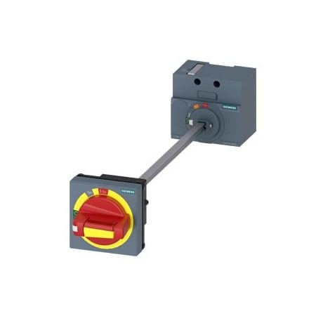 Siemens door mounted rotary operator EMERGENCY OFF IEC IP65 with door interlock 3VA9137-0FK25