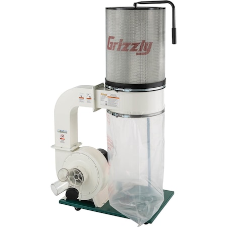 Grizzly 2 HP Canister Dust Collector w/Aluminum Impeller G0548ZP