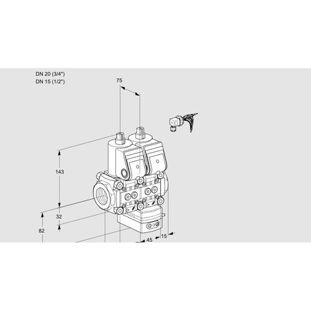 Honeywell Kromschroder VCG 1E20R/15R05NGEWR/PPPP/PPPP KS88100310