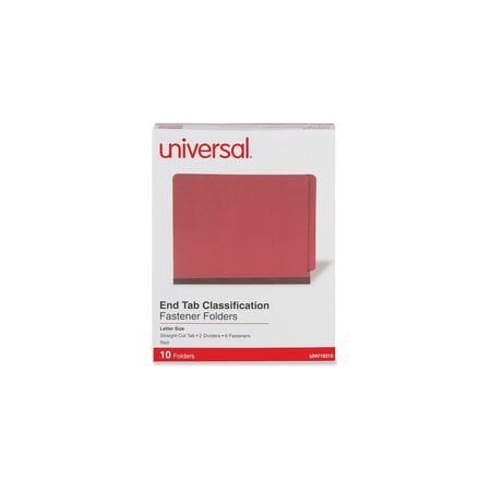 Universal End Tab Classification Folder, 6Sect, 10PK UNV10315