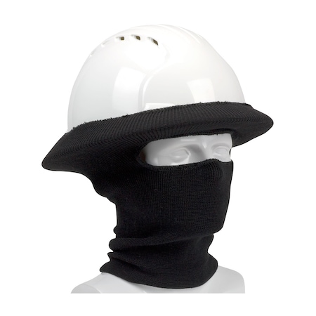 Pip FR Rib Knit Hard Hat Tube Liner, Full Face & Neck 365-1520FR-BK