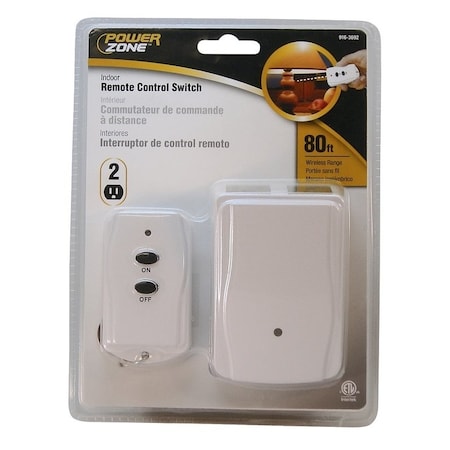 Powerzone Remote Control, 15 A, 125 V, 1875 W, White TNRC21