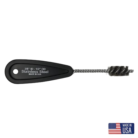 Schaefer Brush Standard refrigeration copper fitting brush, 1-1/4 in L Brush, Plastic 00826