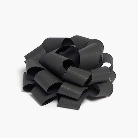 Nashville Wraps 3-1/2 Black Self Adhesive Textured Pom Gift Bows, 25PK 23TBK