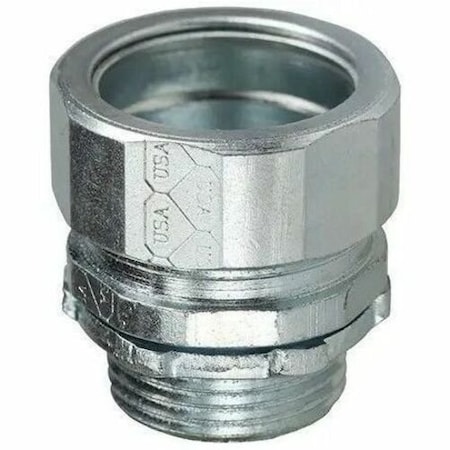 Dottie Conduit Fitting Connector, 1 in, Threadless, Steel, Zinc Plated NT100