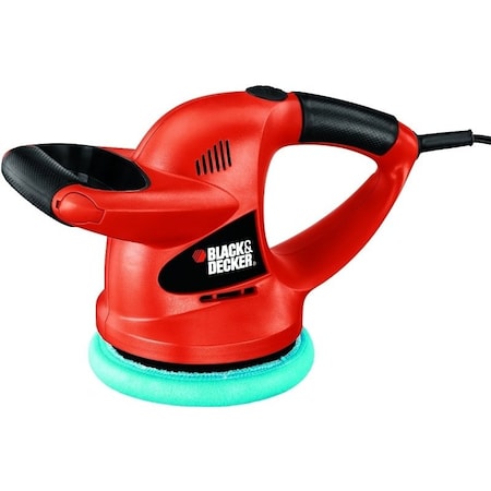 Black & Decker Random Orbit WaxerPolisher, 05 A, 4400 rpm Speed, 1Speed, Comfort Grip Handle WP900