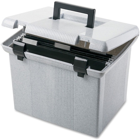 Tops Business Forms Storage Case, 14in W, 11.1in D, 11in H, Granite 41747