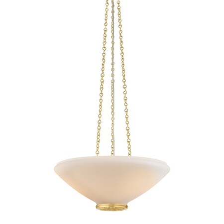 Hudson Valley Lighting Awosting 17 in. Pendant in Aged Brass 2317-AGB