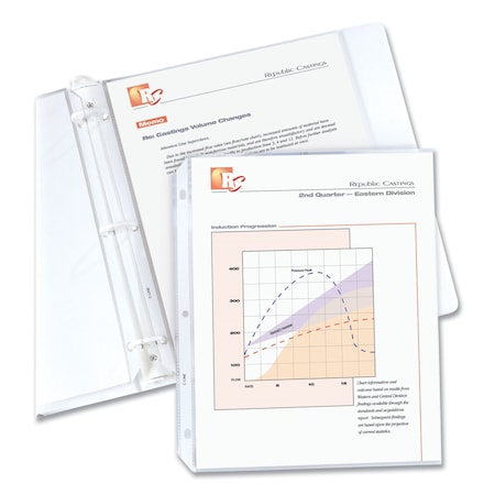 C-Line Products Sheet Protector, Top-Load, Clear, PK50 62037
