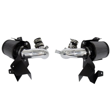 Hps Performance Air Intake Kit with Heat Shield, Polished, 827-672P