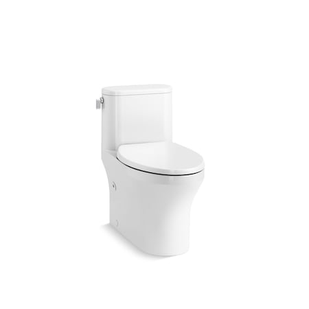 Kohler Spacity One-piece compact elongated toilet with skirted trapway, 1.28 gpf 28020-0