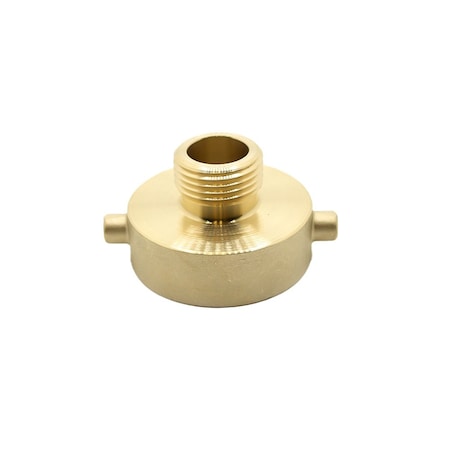 Firesafe 2-1/2" Female NH/NST X 1-1/2" Male NH/NST Brass Rigid Fire Hose/Hydrant Reducer Adapter w/Pin Lug 8612024