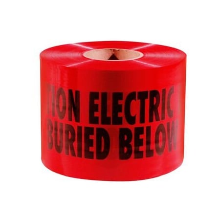 Empire Level Non Detectable Warning Tape Electric Line Red 6X1000 4Mil 22-130DB