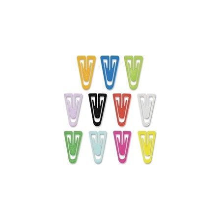 Gem Office Products Triangular Paper Clips - Medium - for Paper, File - Non-magnetic - Assorted - PC0300