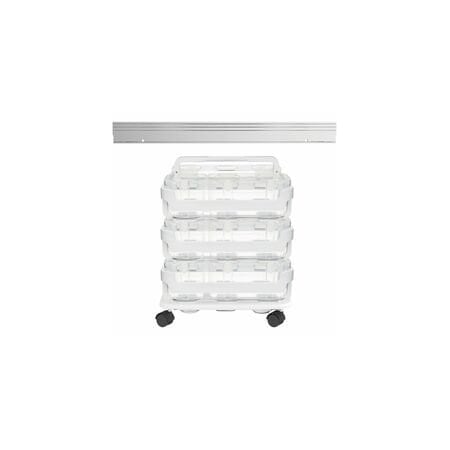Deflecto Stackable Caddy Organizer Multi-Pack Bundle - 17.30in Height x 16in Width x 11in Depth - Floor - 329003BB