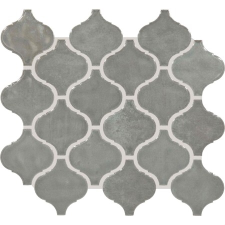 Daltile Mesmerist 3'' x 3'' Ceramic Arabesque Mosaic Tile, 10PK MM3233ARABMS1P2