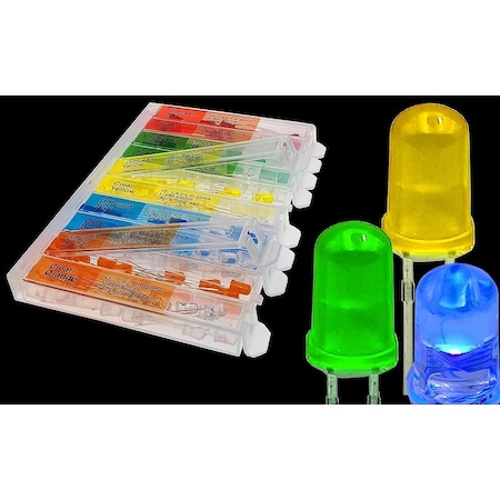 Florida Tools Mini LED Lights 5mm 10 Types 180 pcs FT947A