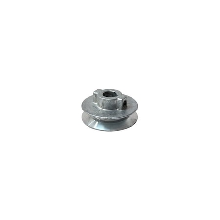 Cdco 5/8" V-Groove Pulley, 5/8" Bore, 2-1/2" OD, 2-1/4" Pitch Dia, 1/2" W x 11/32" Thick Belt, Zinc 250A6