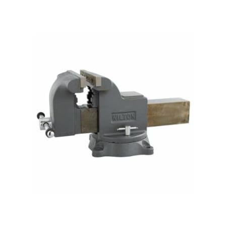 Wilton Shop Bench Vise, 8 in Jaw Width, 4 in Throat Depth, Swivel Base 825-63304