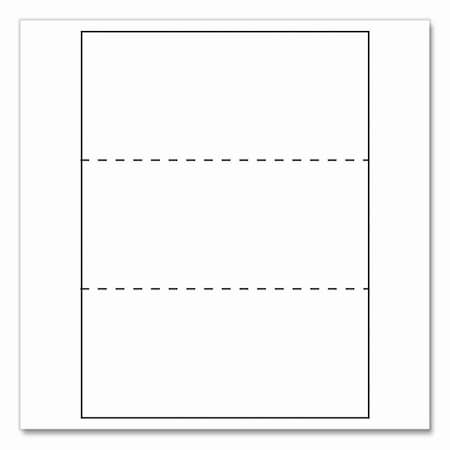 Lettermark Custom Cut-Sheet Copy Paper, 92 Bright, Micro-Perf Every 3.66in, 20 lb Bond, 8.5X11, White, 2500PK 851332CT