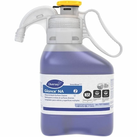 Diversey Glance NA Glass and Multi-Surface Cleaner SC, 1.4 L, SmartDose, 2PK 101106662
