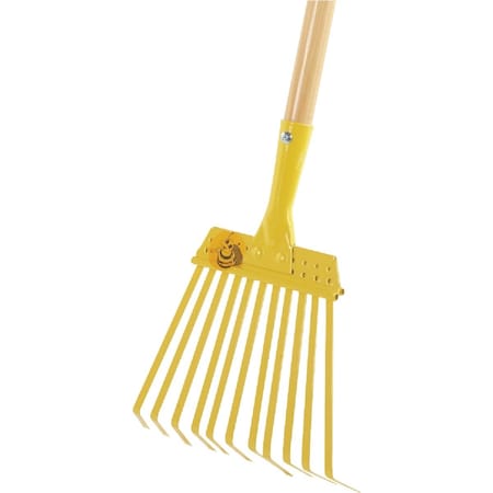 Buddy B 12'' Steel Leaf Rake, 11-Tine C04