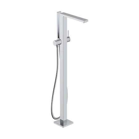 Hansgrohe Tecturis E Freestanding Tub Filler with 1.75 GPM Handshower in Chrome 73445001